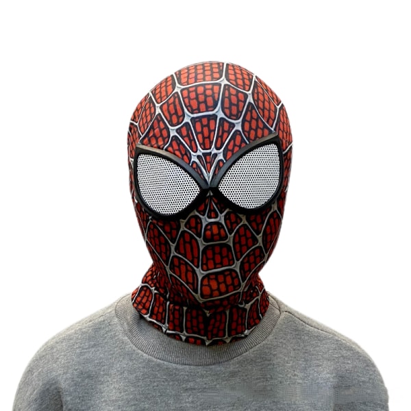 3D Spiderman-masker Spider Man Cosplay-kostymer Lycra Mask Superhjältelinser-（ZZ03）