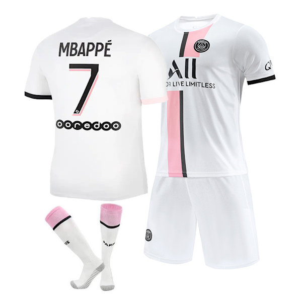 1st Kylian Mbappé Set Fotbollströja Set NO.7 size 24