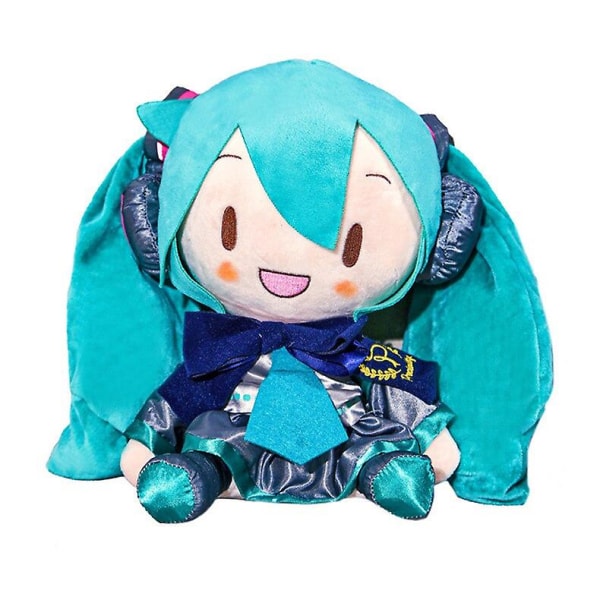 Miku Figur 32cm Japan nime Hatsune Miku Plysch Puppet Baby Kawaii Doll Toys Girl Födelsedagsfest Juldekoration Ornament 32CM A