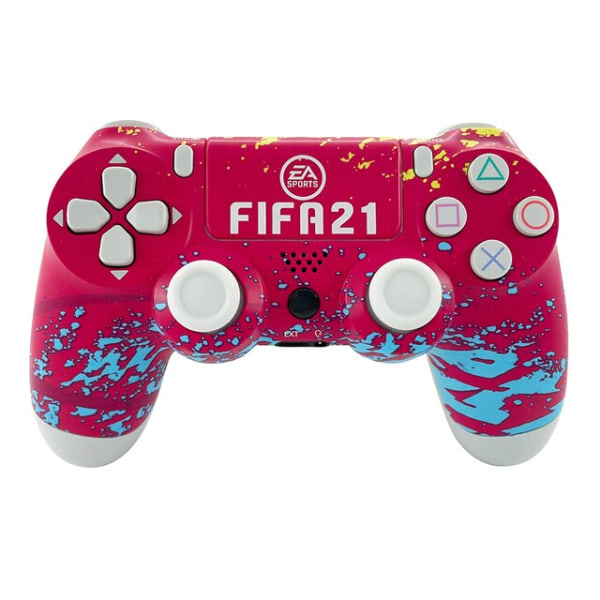 Bluetooth trådlös spelkontroll för PS4 Joystick Controller FIFA Red