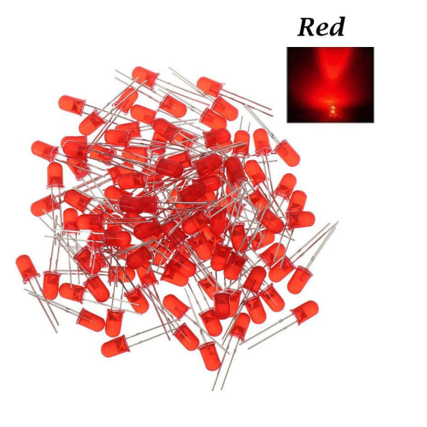 1000st LED-lampa pärlor 5mm LED-ljus RÖTT 1000st 1000st red 1000pcs-1000pcs