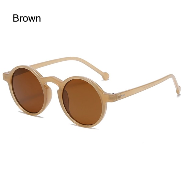 Solglasögon för kvinnor Runda solglasögon BRUN Brown