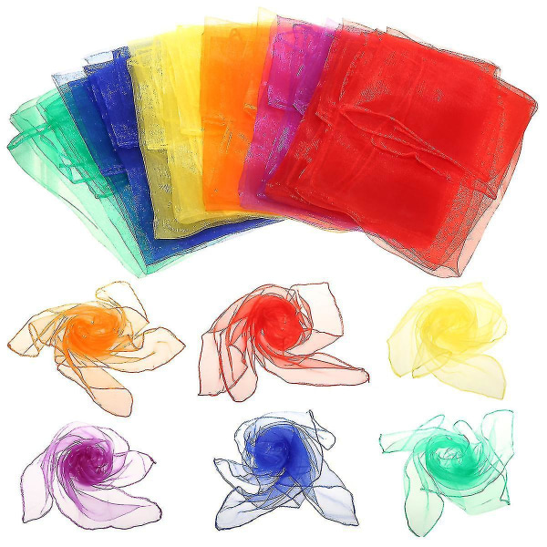 6 färger Gymnastik Halsdukar Utomhusspel Sensoriska leksaker