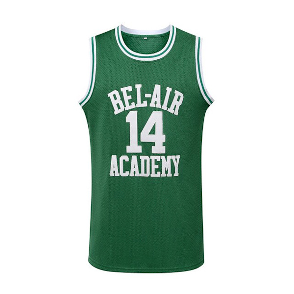 Bel Air #14 Fresh Prince Baskettröja 90-talströja green XL
