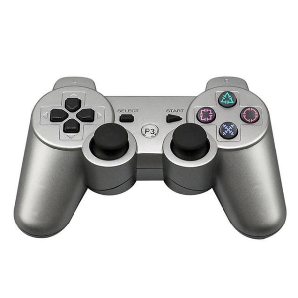 Trådlös bluetooth gamepad för PS3 Controle spelkonsol Silver
