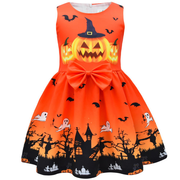 Girls Cosplay Dress Bowknot Dress Christmas Halloween Party 110cm