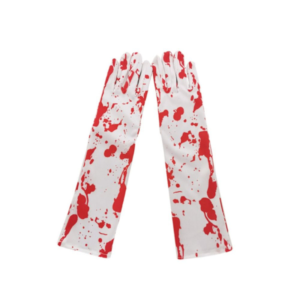 Halloween handskar Skeleton Long Gloves 4 4 4