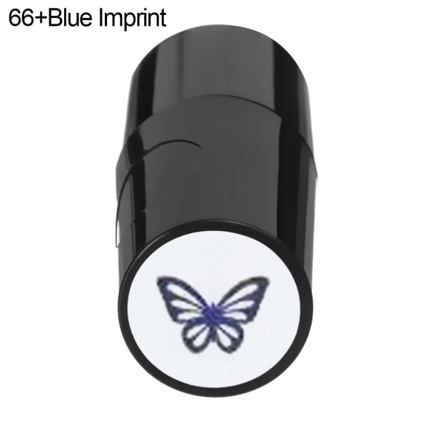 Golfbollstämpel Golfstämpelmarkör 66+BLÅT IMPRINT 66+BLÅT 66+Blue Imprint