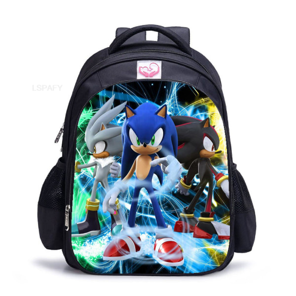 Ny Sonic Racing Ryggsäck Tecknad Ryggsäck Barns Skolväska style6