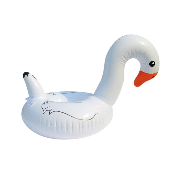 Uppblåsbar dryck Floating Swan Uppblåsbar drinkhållare Underlägg