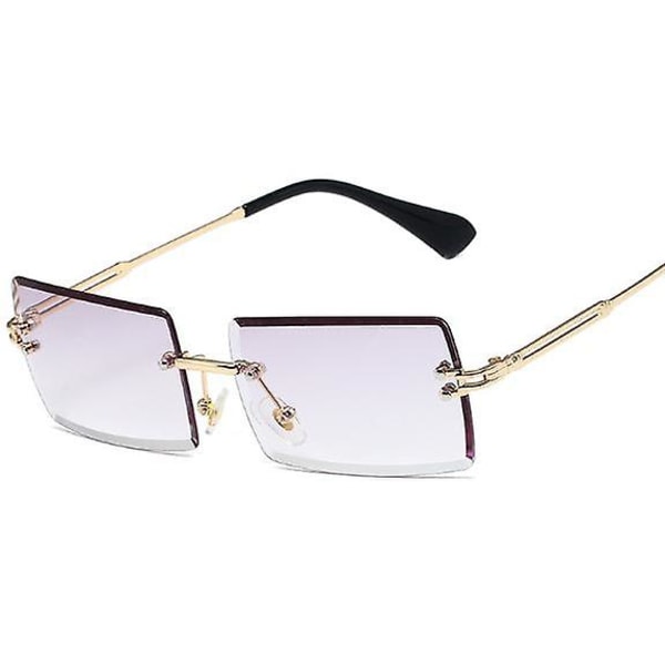 Solglasögon Rimless Square, Small rektangel mode solglasögon style 9