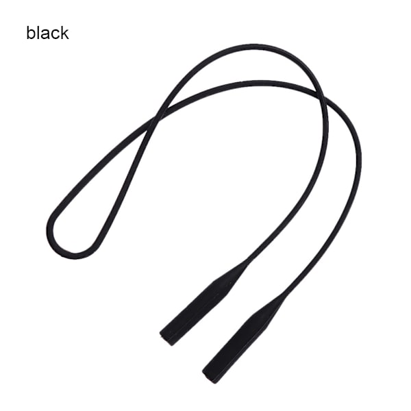2st Silikon Glasögonremmar Solglasögon Strängrep SVART black