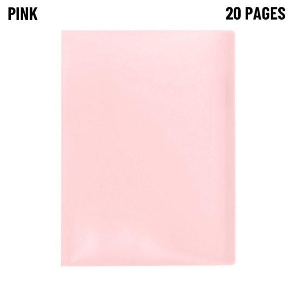A4 Display Book Folder ROAD 20 SIVUA 20 SIVUA pink 20 pages-20 pages