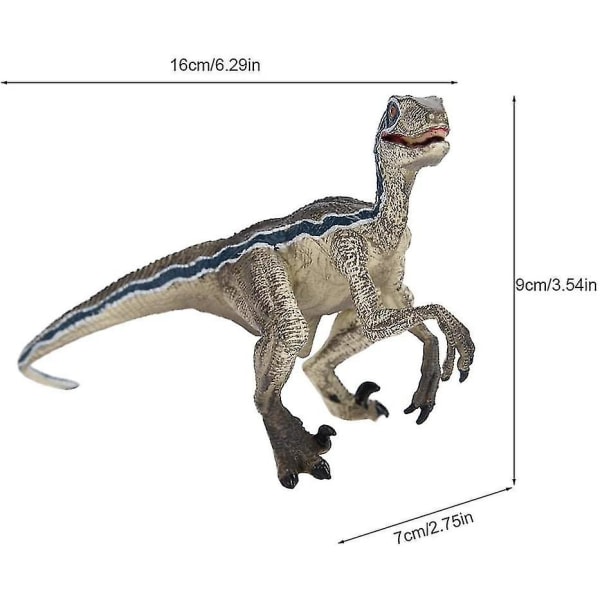 Minisimulering av dinosauriedocka för barn leksakspresent (blå)(yu-1) 1