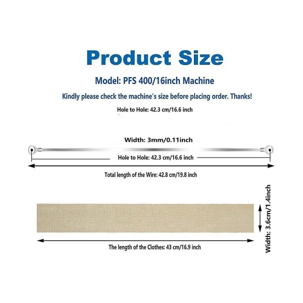 Impulse Sealer Ersättningsdelar 12 Inch-2 mm Heat Seal Strips Tejp Sealer Ersättningselement 6 Pack