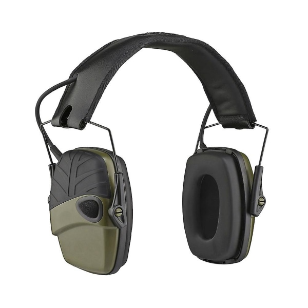 Jakttaktisk brusreducerande hörlurar Elektroniska hörselkåpor Hörselskydd Headset Fällbart Green