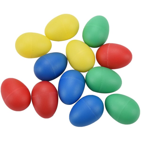 60 stycken Plast Egg Shakers Percussion Musical Eggs For Kid