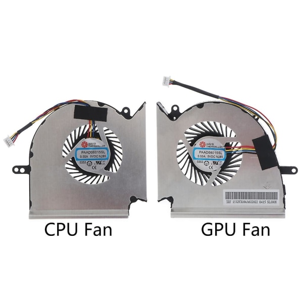 för MSI GE75 GP75 GE63 GP63 GL63 Laptop CPU Kylfläkt 5V 4pin GPU Kylare CPU GPU