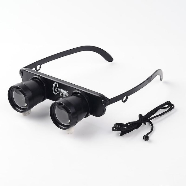 1 st 2022 Användbara 3x28 dubbelglasögon stil utomhusfiske Kikaroptik Teleskopglasögon