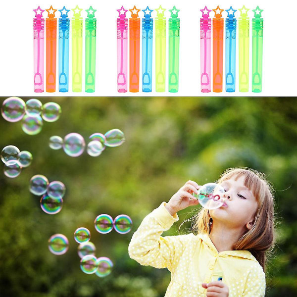 20 st Mini Bubble Wand Set Färgglad femuddig stjärna Bubble Stick Party Favor Summer Toy For Kids Party Firande Födelsedag - 10,5x2cm (slumpmässig Colo) As Shown 10.5X2cm