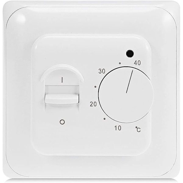 Manuel elektrisk gulvvarme termostat med AC 220V 16A sonde, mekanisk gulvvarme termostatkontrol