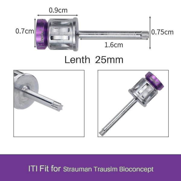 Dentala Universal Implant Moment Skruvmejslar Skiftnyckel Dentala Implant Restoration Tool Kit 10-70ncm L 1PC ITI