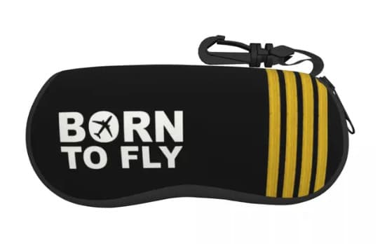 Glasögonfodral "Born to fly"
