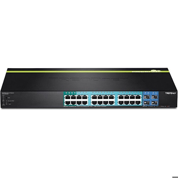 TRENDNET TPE-2840WS 24-portars Hanterbar Ethernet-switch - 2 lager stöds - 1U hög - Rackmonterbar