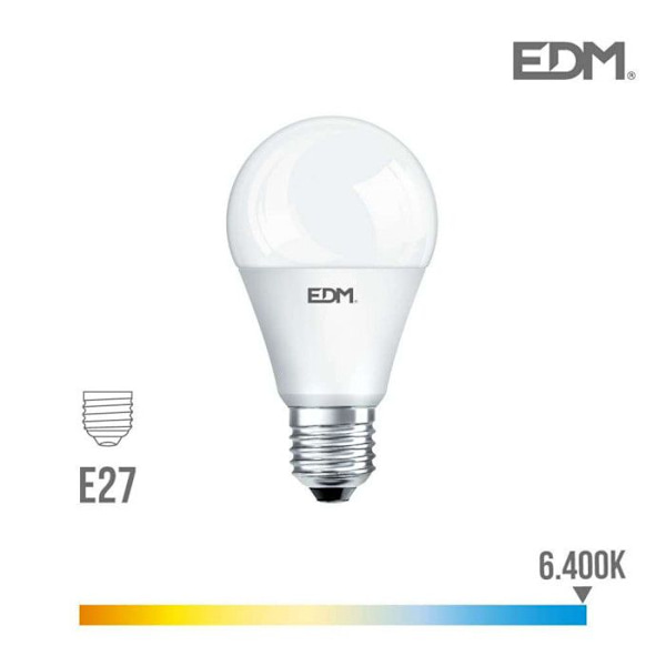 Standard LED-lampa E27 17W 1800 lm 6400k - EDM - EDM 98352 Dagens vita