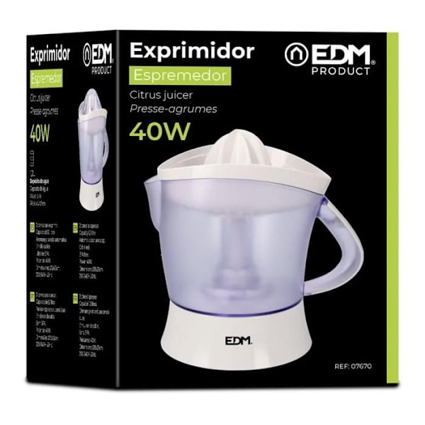 Elektrisk centrifug EDM Vit polypropen (1,2 L) Vit