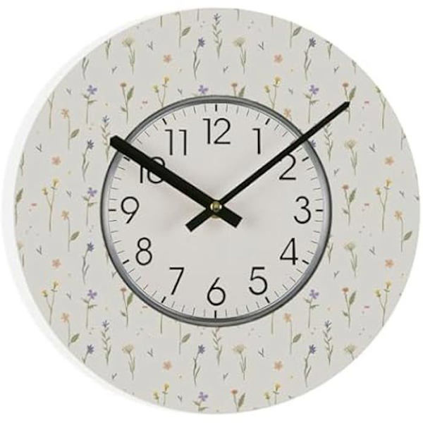 Väggklocka - VERSA - Laison - Trä - Flerfärgad - 31,5 cm - Modern design Flerfärgad