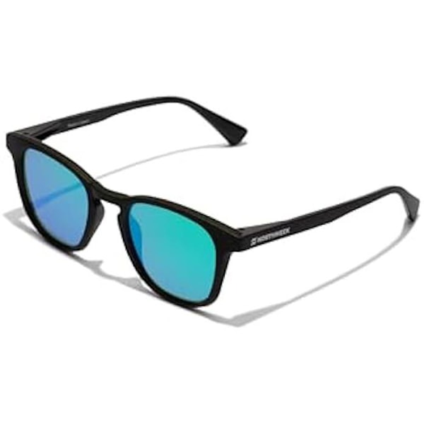 Solglasögon - NORTHWEEK - Mixed Wall - Polarized Black Emerald - Kategori 3 - Trendigt Polariserad svart smaragd