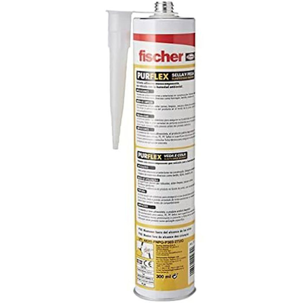 Tätningsmedel/lim - FISCHER - Pureflex Teka - Polyuretanelastomer - 310 ml - Torkar på 2 timmar kastanj