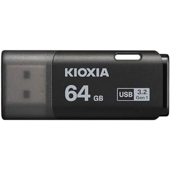 KIOXIA TransMemory U301 64 GB USB-minne Svart