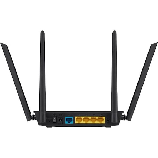 Trådlös router - ASUS - RT-AC1200 v.2 - Dual Band 1200 Mbps AC Wi-Fi-router med 4 externa antenner, 5 Ethernet-portar