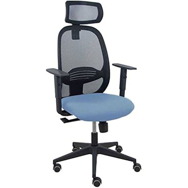 Kontorsstol - PIQUERAS Y CRESPO - Bali - Ergonomisk - Justerbara armstöd - Justerbart huvudstöd Himmelsblå