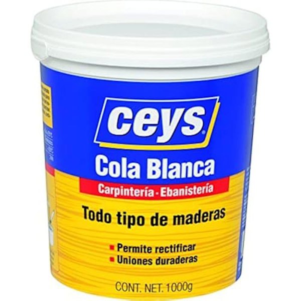 Lim - CEYS - Cola Blanca Carpintero - 1 Kg - Idealisk för trä - Vitt lim