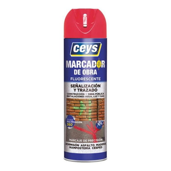 Arbetsmarkör - Ceys - Röd - 500ml - Ouppfyllbar - Opaque Röd