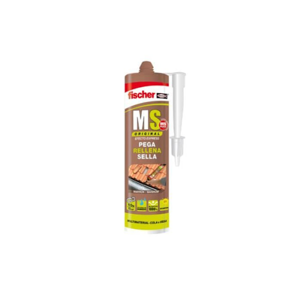 Tätningsmedel - FISCHER - 96003 - Silikon - Brun - 290 ml - Snabbhärdande kastanj