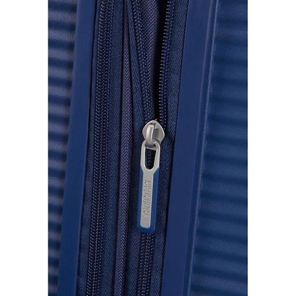 Mellan Resväska - American Tourister - Soundbox Exp Spinner - Blå NAVY - 4 Hjul - ABS MÖRKBLAU