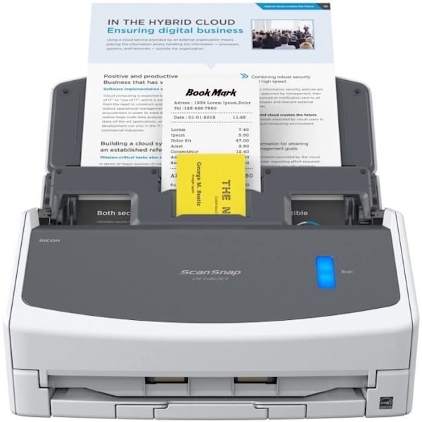 FUJITSU ScanSnap iX1400 dokumentskanner - Dubbelsidig - 216 x 360 mm - 600 dpi x 600 dpi