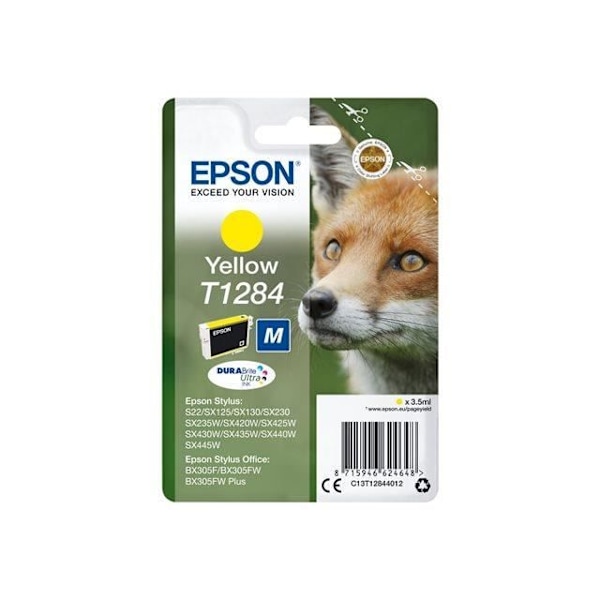 EPSON Cartridge T1284 - Räv - Gul