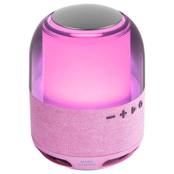 Trådlös Bluetooth-högtalare - Mars Gaming - MS-FLOW - 15W DeepBass - RGB Orbilight 360° - Bluetooth 5.3 Rosa