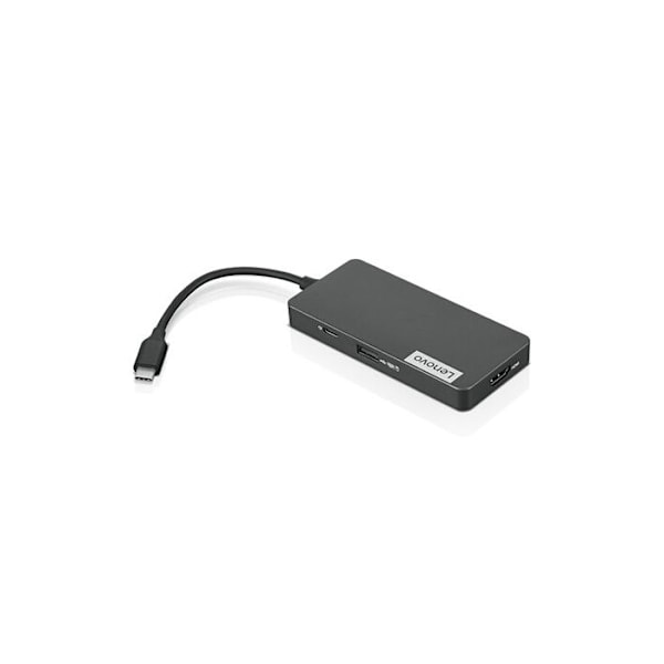 Hub USB Type C - Lenovo - GX90T77924 - 7-i-1 - Grå - USB