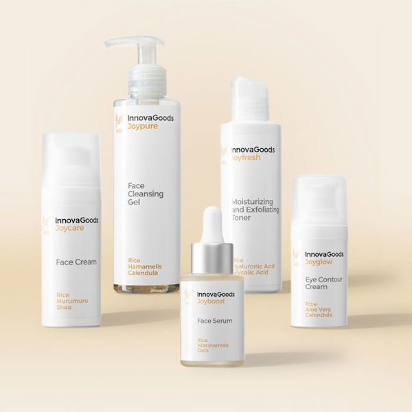 Pack Rutin Ansikte Ris InnovaGoods HÄLSOPRODUKTER - HÄLSOPRODUKTER FÖR ANSIKTE Vit