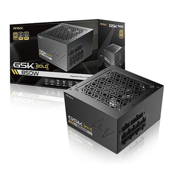 FUENTE FÖR GAMING ANTEC GSK850 EC 80+ GULD, ATX 3.1 FULL MODULAR