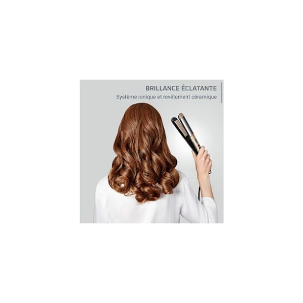 Lisseur Rowenta Lisseur Glam & Shine 2-i-1 slätar ut eller lockar håret SF4641F0 OR