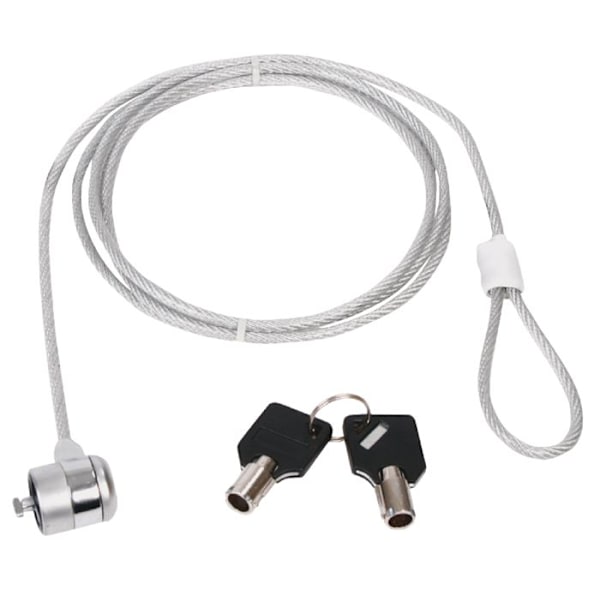 Laptoplås - LOGILINK - Nyckellås - 2 punkter - Stöldskydd - 1,50 m kabel Transparent