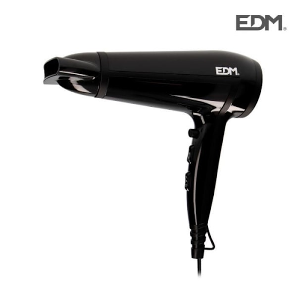 2.000w edm hårtork Svart