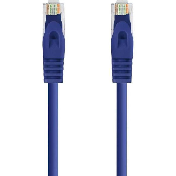 TooQ RJ45 LSZH UTP Cat.6A Ethernet-nätverkskabel, AWG24, 100 % koppar, Allogenfri, Blå, 3.0mts slang